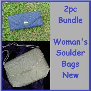 2pc Bundle Woman's Shoulder Bags New Crossbody